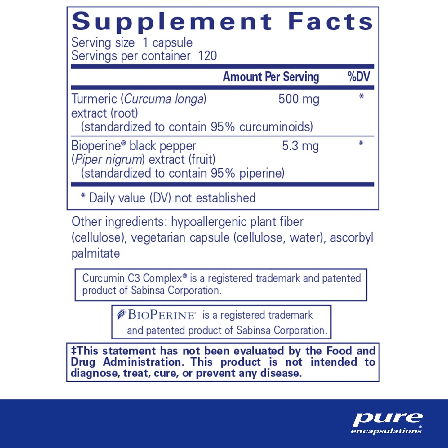 Curcumin 500 with Bioperine